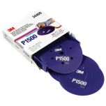 3M 34409 Hook & Loop Flexible Dust Free P1500 Grit 6 in. Sanding Disc (25/Pack)