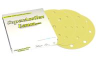 KOVAX Super Assilex 193-1579 Super-Tack 15 Holes 6 in. 800 Grit Lemon Sanding Disc (25/Box)