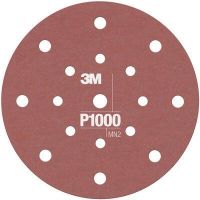 3M 34803 Flexible Dust Free Hook & Loop P1000 Grit 6 in. Sanding Disc (25/Pack)