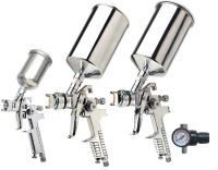 4 Piece HVLP Triple Setup Spray Gun Kit