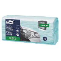 Tork 192480 Top-Pak Low-Lint 1-Ply Turquiose Cleaning Cloth (4/Pack)