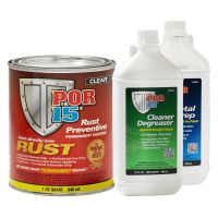 Rust Preventative Coating Clear Quart Kit with Metal Prep & Degreaser