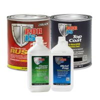 Rust Preventative Coating Gloss Black Top Coat Quart Kit