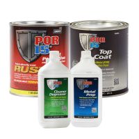 Rust Preventative Coating Silver Top Coat Quart Kit