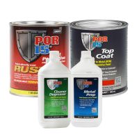 Rust Preventative Coating Safety Red Top Coat Quart Kit