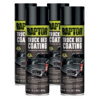 U-POL 4879 Raptor 1K Black Truck Bed Coating 14.3 oz (4 Pack)