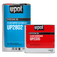 U-POL 2802 HS Super Clearcoat 5 liter Kit w/ Slow Hardener