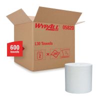 WypAll 05820 L30 Double Re-Creped 1 Ply Light Duty Towel (2 Rolls)