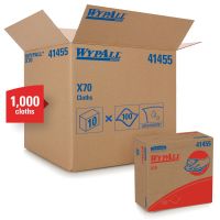 WypAll 41455 X70 Series Hydroknit 1 Ply Pop-Up Box Cloth (100/Box)