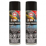 Dominion Sure Seal 24025 3 In 1 Black Primer Aerosol 16 oz (2 Pack)