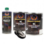 House Of Kolor C2C-BC03 Galaxy Gray Metallic Basecoat 2 Quart Kit +Slow Reducer