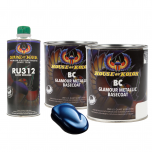 House Of Kolor C2C-BC04 Stratto Blue Metallic Basecoat 2 Quart Kit +Slow Reducer