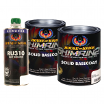 House of Kolor S2-25 Jet Black Solid Basecoat 2 Quart Kit + Fast Reducer