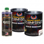 House of Kolor S2-25 Jet Black Solid Basecoat 2 Quart Kit + Medium Reducer