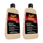 Meguiar's M-2616 Mirror Glaze High Gloss Hi-Tech Yellow Wax 16 oz (2 Pack)