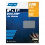 Norton Black Ice 00491 2000 Grit Ultra Fine Grade Sanding Sheet (5 ct)