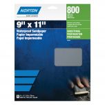 Norton Black Ice 00496 P600 Grit Ultra Fine Grade Sanding Sheet (5 ct)