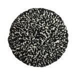 Black and White Wool Compounding Hook & Loop Pad (9in.)