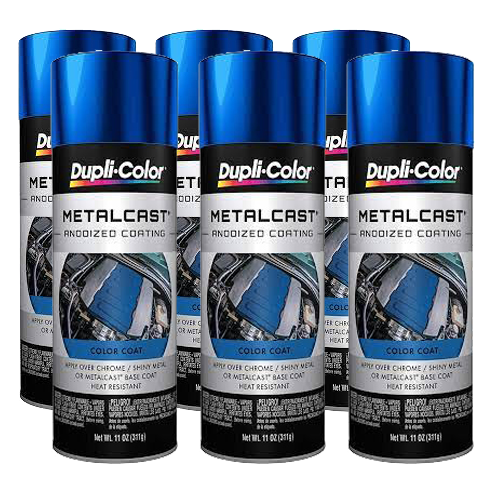 Dupli-Color MC201 Metallic Blue Automotive Spray Paint 11 fl oz (6 Pack)