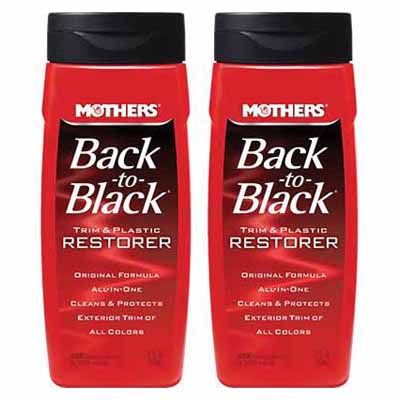 MOTHERS 06112 Back to Black Trim and Plastic Restorer 2 PACK