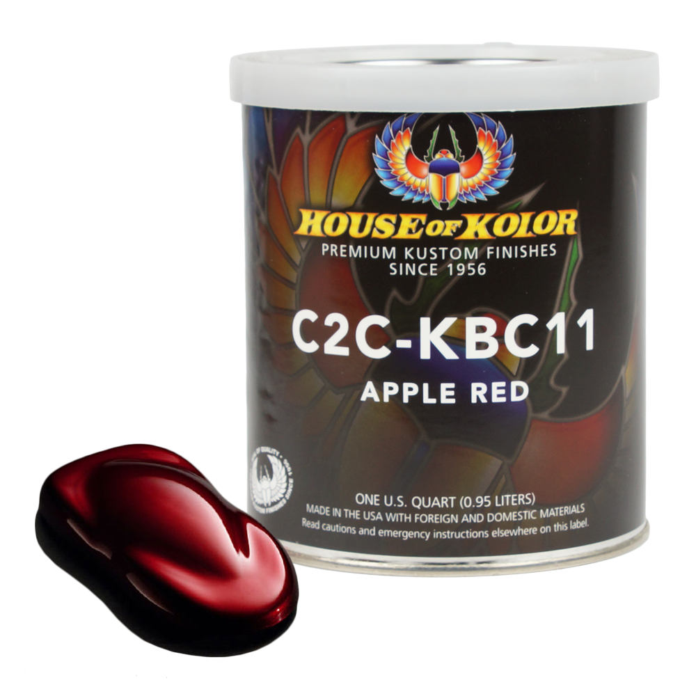 House of Kolor C2C-KBC11 Shimrin C2C Apple Red Kandy Basecoat (Quart)